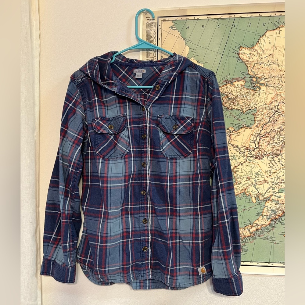 Carhartt Hooded Flannel size Small